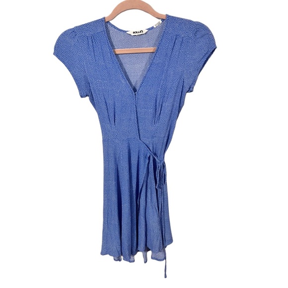 ROLLA'S Dresses & Skirts - NWOT Rollas Wrap dress mini polka dot print size Xsmall